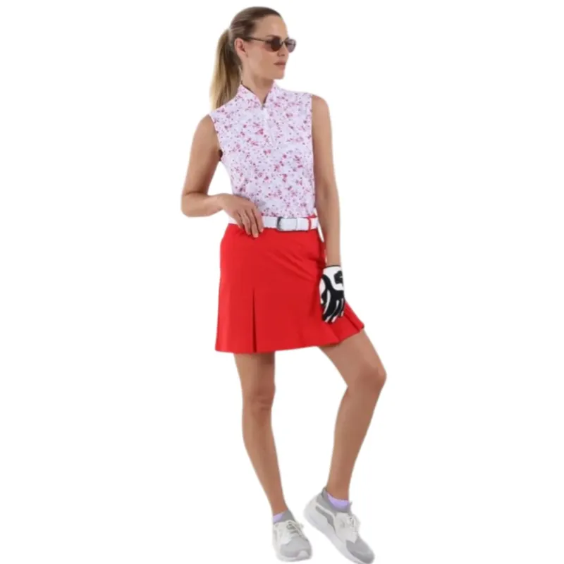 POLO FEMME ANTIGUA IMPRIME SANS MANCHES POLO FEMME ANTIGUA IMPRIME SANS MANCHES