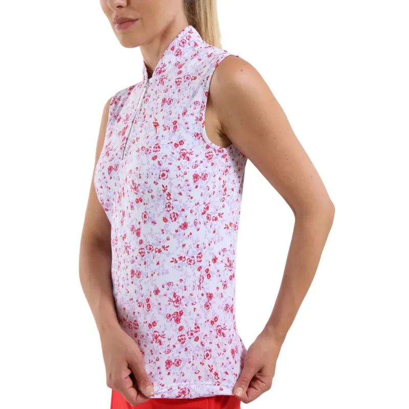 POLO FEMME ANTIGUA IMPRIME SANS MANCHES POLO FEMME ANTIGUA IMPRIME SANS MANCHES