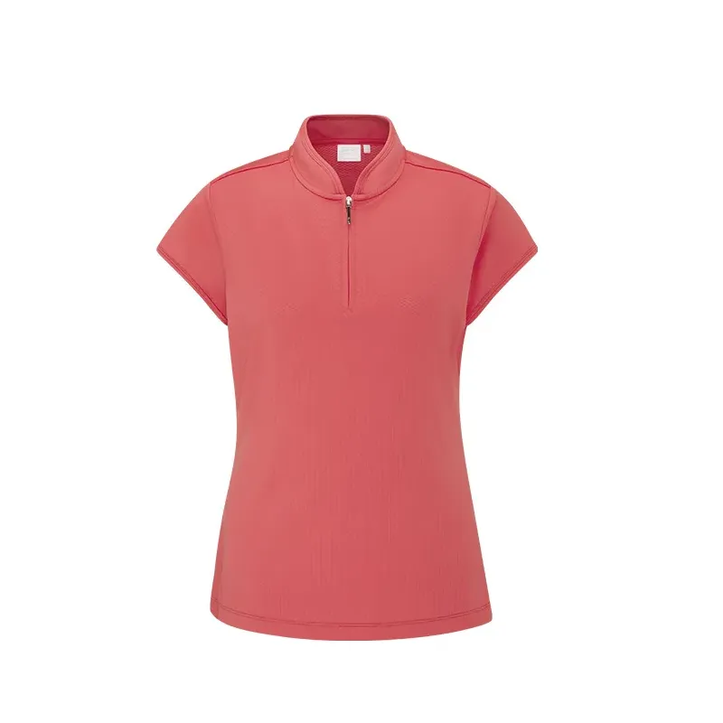 POLO FEMME EVETTA COL MAO ZIPPE