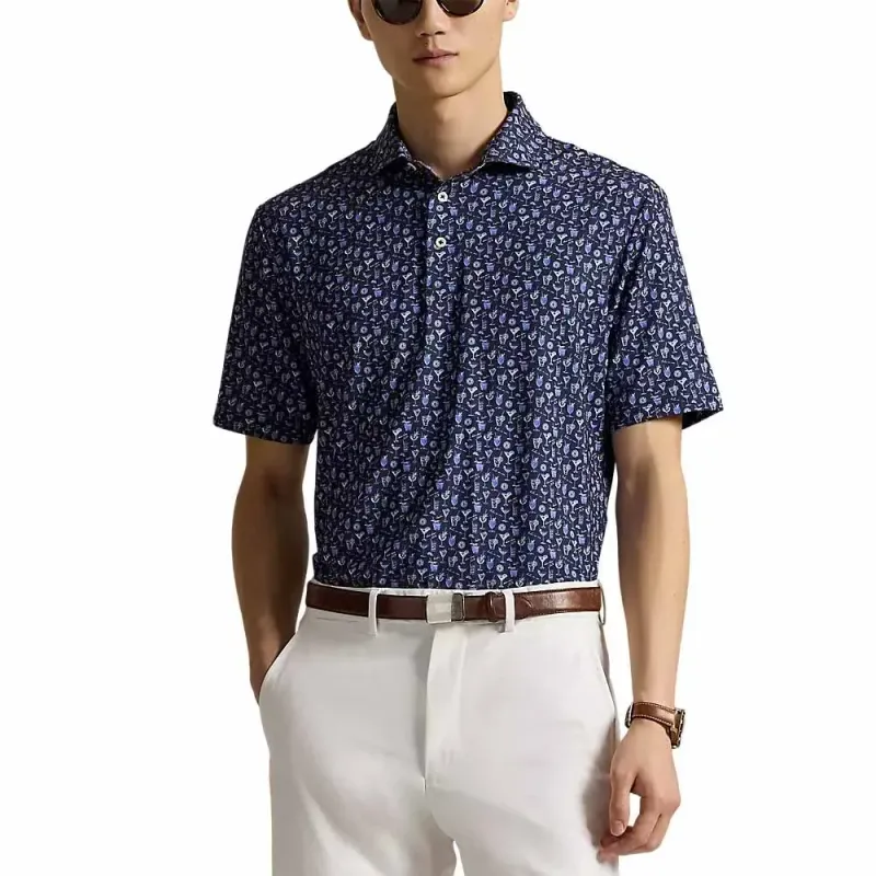 POLO RLX IMPRIME MANCHES COURTES