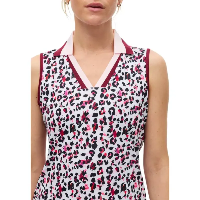 POLO FEMME ESSENTIAL IMPRIME SANS MANCHES
