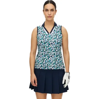 POLO FEMME ESSENTIAL IMPRIME SANS MANCHES