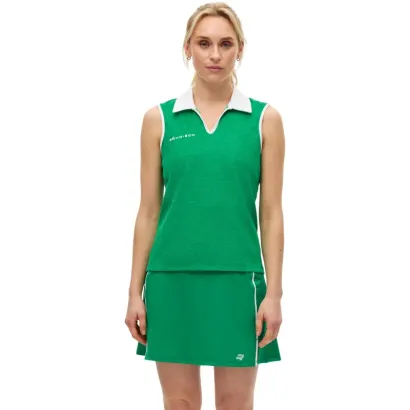 POLO FEMME TERRY SANS MANCHES