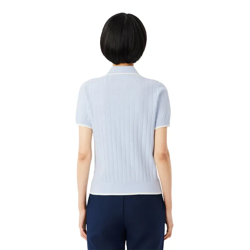 PULL FEMME COL POLO
