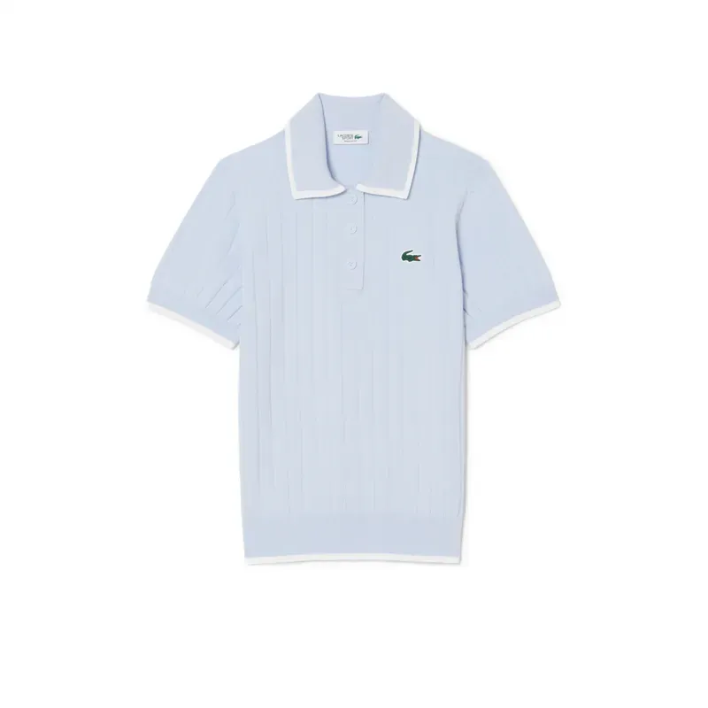 PULL FEMME COL POLO