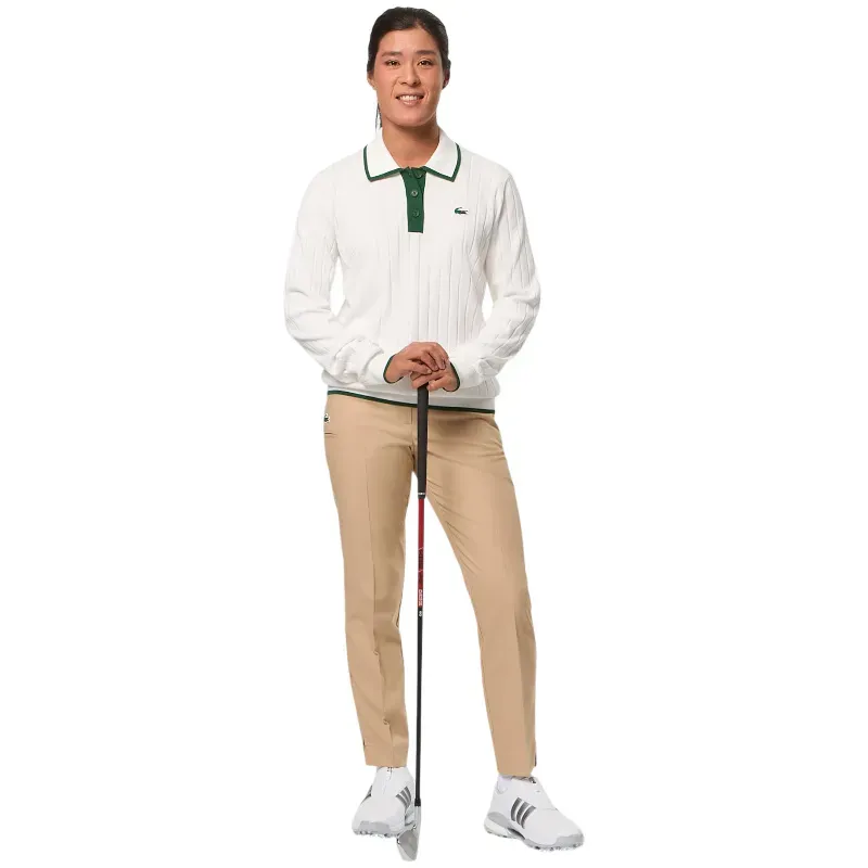 PULL FEMME COL POLO