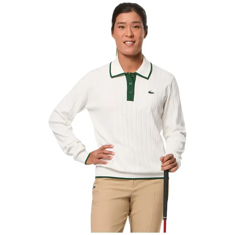 PULL FEMME COL POLO