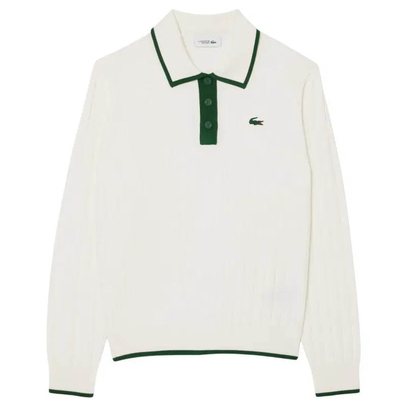 PULL FEMME COL POLO