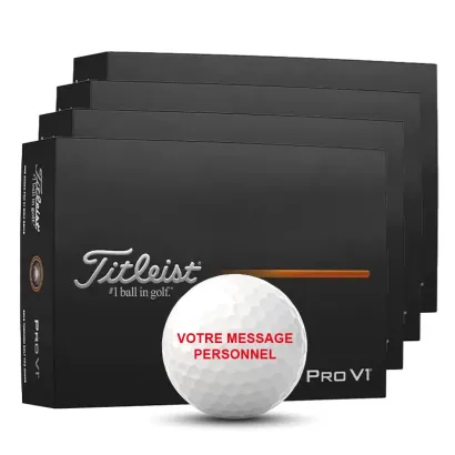 3 + 1 BOITE OFFERTE BALLES PRO V1 + PERSONNALISATION OFFERTE