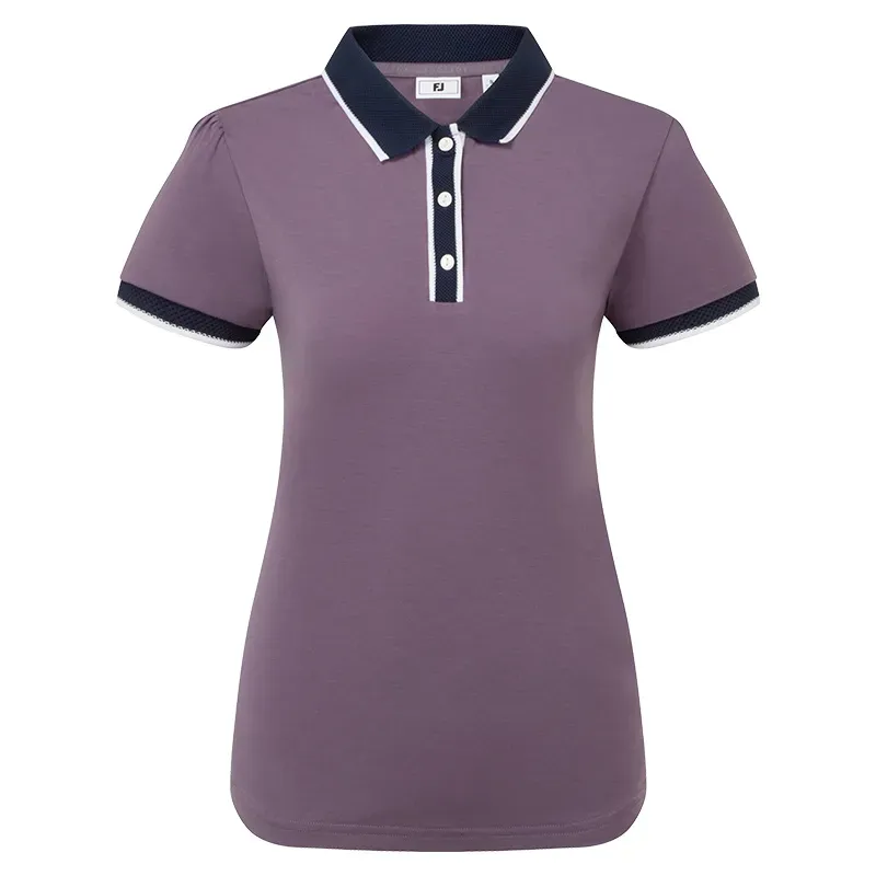 POLO FEMME UNI COL BOUTON