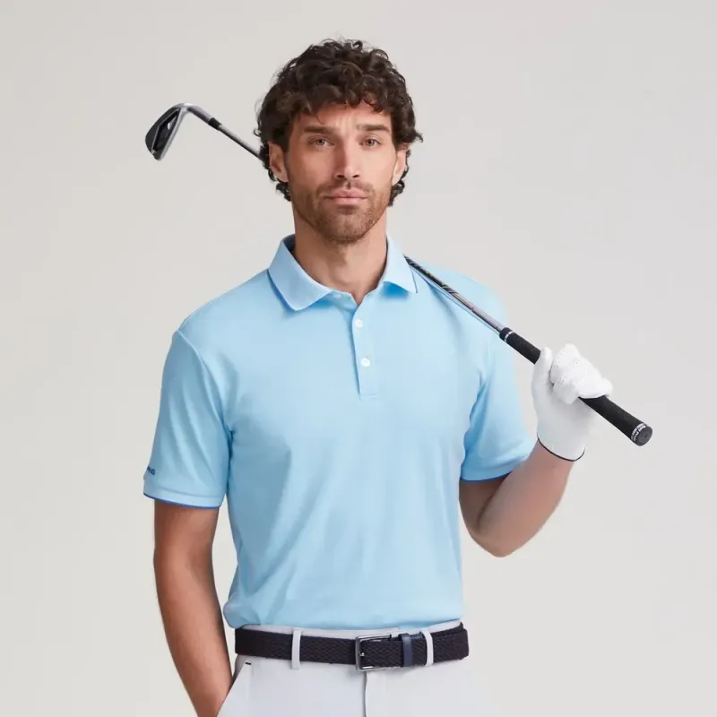 POLO GIDEON PIQUE CHINE MANCHES COURTES POLO GIDEON PIQUE CHINE MANCHES COURTES