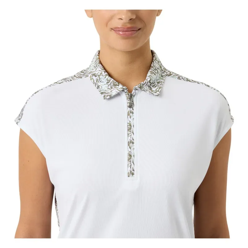 POLO FEMME UNI IMPRIME EPAULE