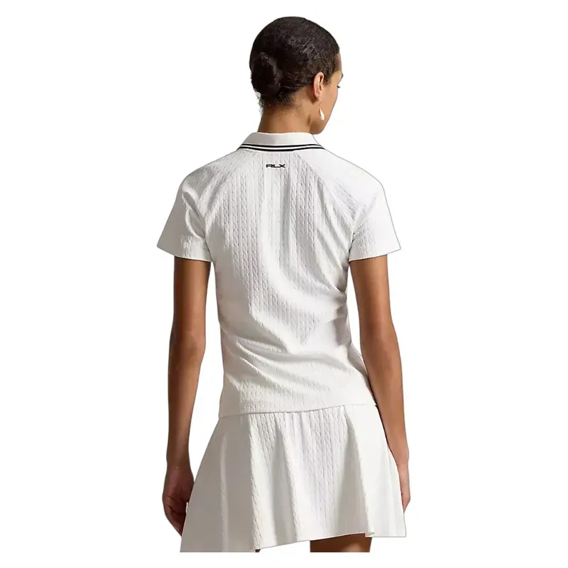 POLO FEMME UNI COL LISERET 1/2 ZIP