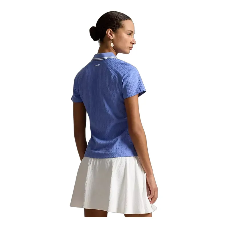POLO FEMME UNI COL LISERET 1/2 ZIP