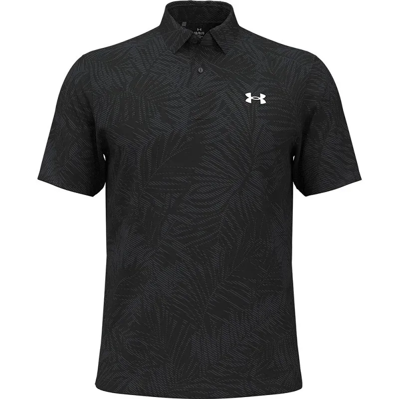 POLO PLAYOFF JACQUARD TROPICAL FLORAL MANCHES COURTES