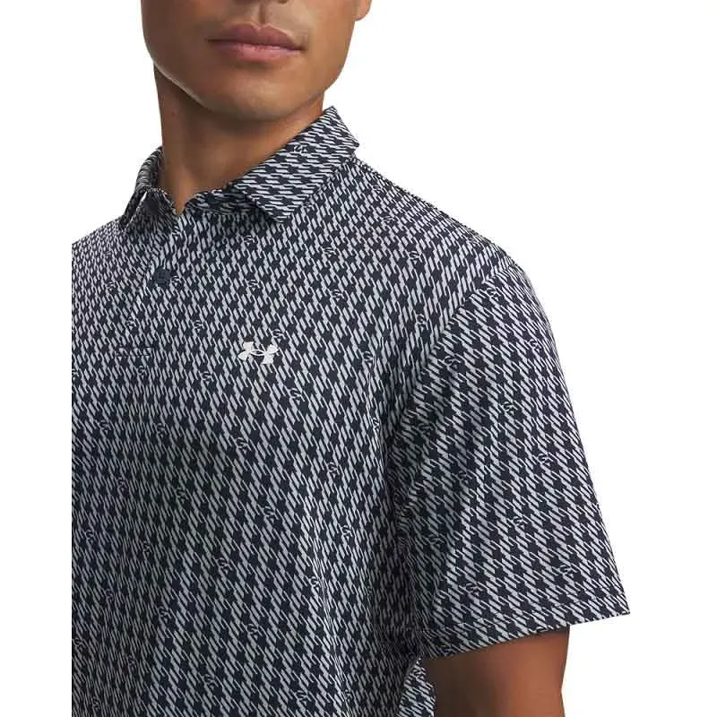 POLO T2G HOUNDSTOOTH MANCHES COURTES