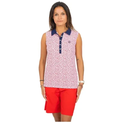 POLO FEMME SAVU IMPRIME SANS MANCHES