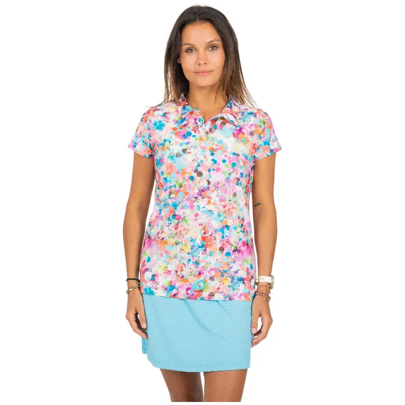 POLO FEMME SWING IMPRIME MANCHES COURTES POLO FEMME SWING IMPRIME MANCHES COURTES