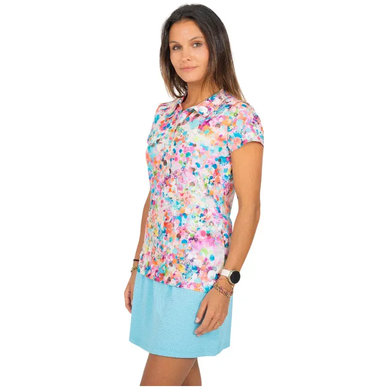 POLO FEMME SWING IMPRIME MANCHES COURTES POLO FEMME SWING IMPRIME MANCHES COURTES