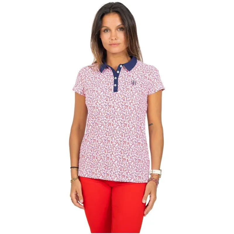 POLO FEMME SULU IMPRIME MANCHES COURTES