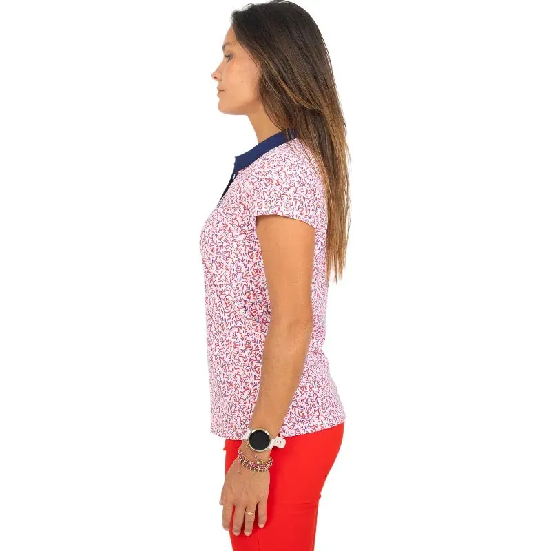 POLO FEMME SULU IMPRIME MANCHES COURTES