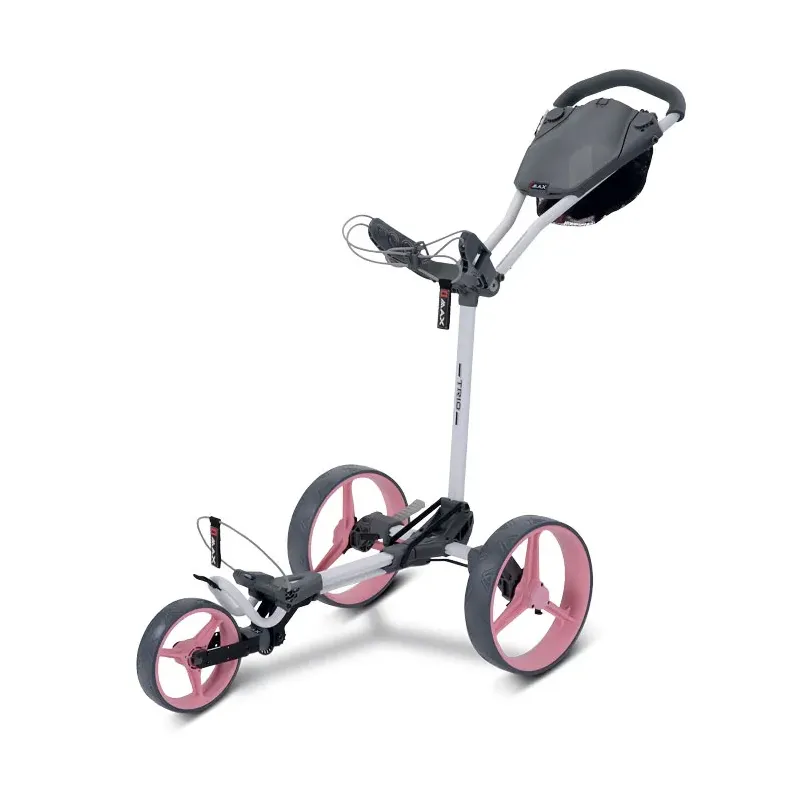 Big Max - Chariot de Golf Blade Trio blanc/rose - Golf Plus Big Max - Chariot de Golf Blade Trio blanc/rose - Golf Plus