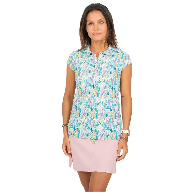 POLO FEMME ANIE IMPRIME MANCHES COURTES
