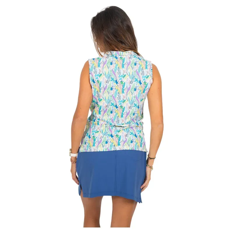 POLO FEMME ANIE IMPRIME MANCHES COURTES