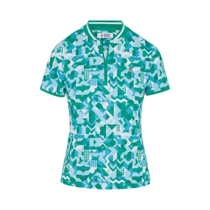 POLO FEMME MESH PRINT