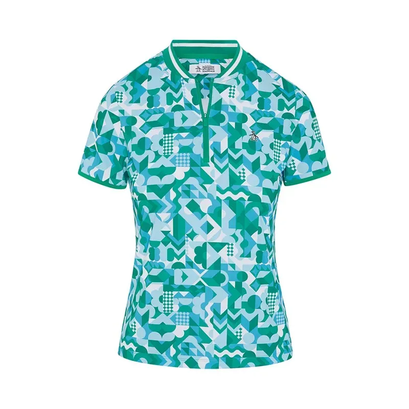 POLO FEMME MESH PRINT