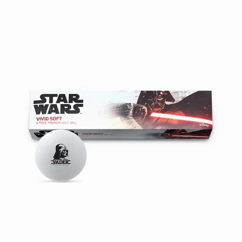 COFFRET LONG 4 BALLES DARK VADOR STAR WARS MARQUE BALLE
