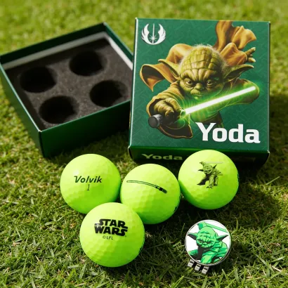 COFFRET 4 BALLES YODA STAR WARS MARQUE BALLE