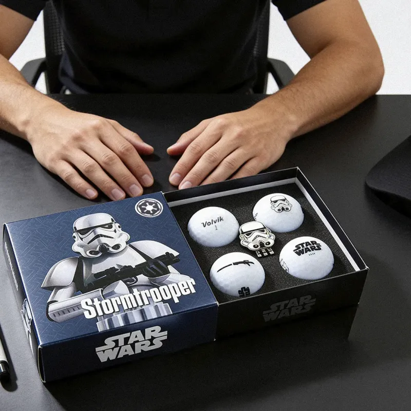 COFFRET 4 BALLES STORMSTROOPER STAR WARS MARQUE BALLE