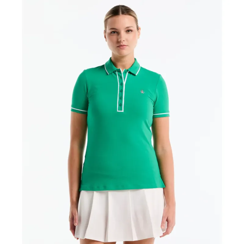 POLO FEMME VERONICA LISERET TECHNIQUE MANCHES COURTES