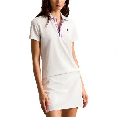 POLO FEMME UNI LISERET ROSE