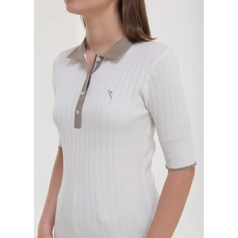 PULL FEMME NETTARINA COL POLO PULL FEMME NETTARINA COL POLO