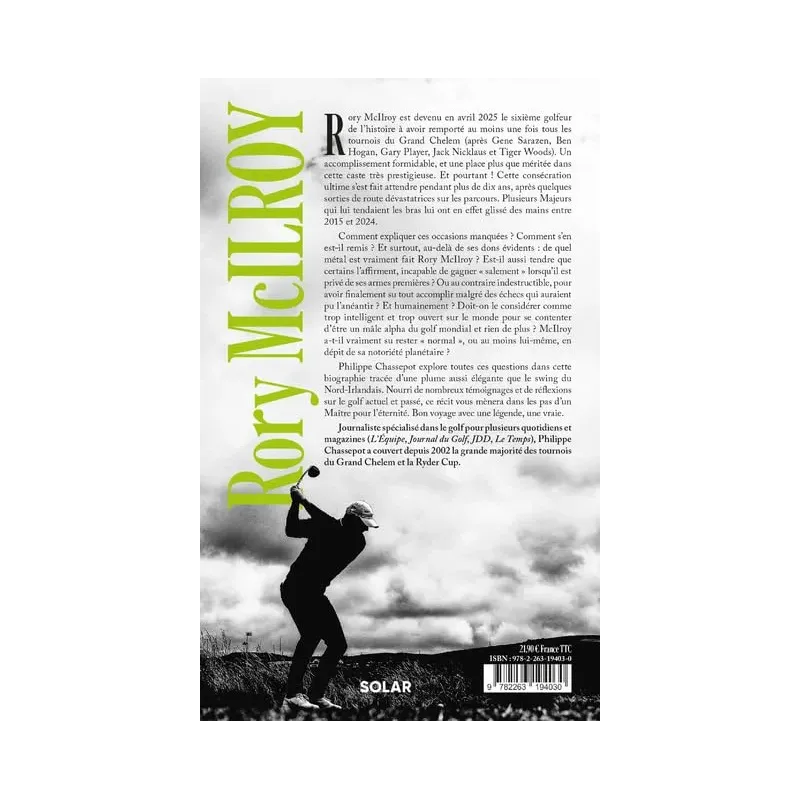 RORY MCILROY - UN MAITRE POUR L ETERNITE