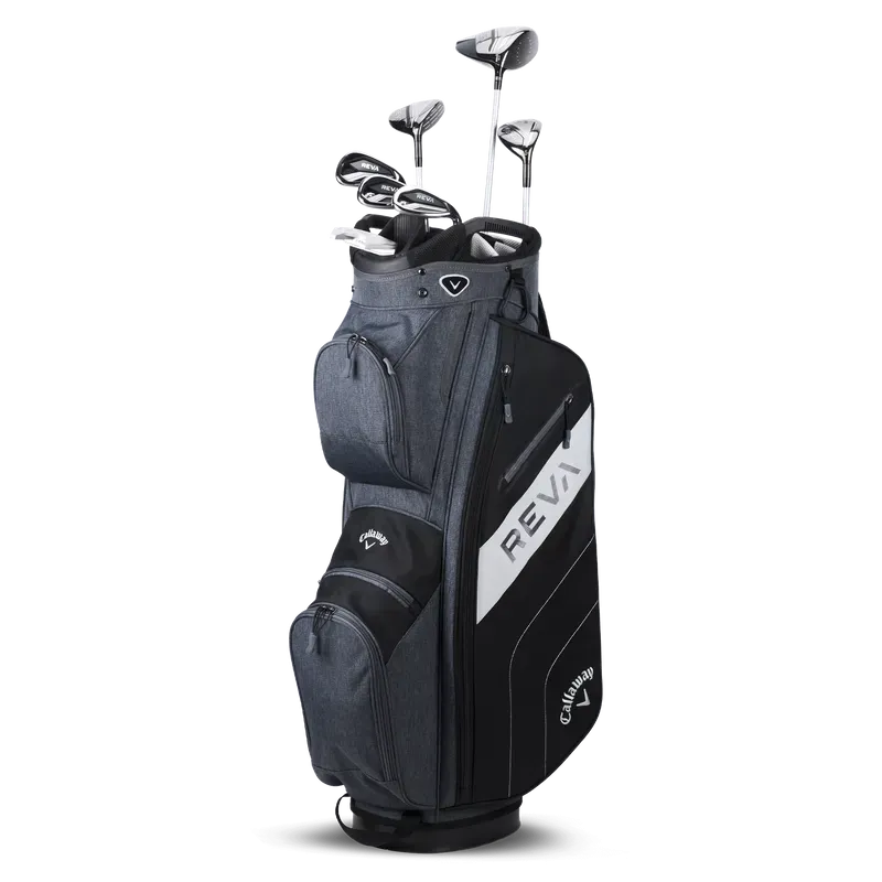 Kit complet Callaway REVA 8 pièces femme avec sac chariot | Golf Plus Kit complet Callaway REVA 8 pièces femme avec sac chariot | Golf Plus