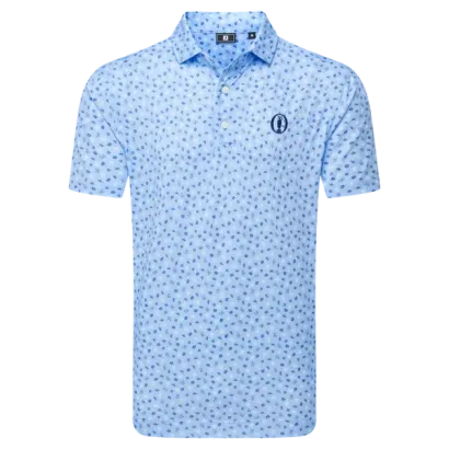 Polo de golf homme 154th Open Championship Lisle bleu ciel | Golf Plus