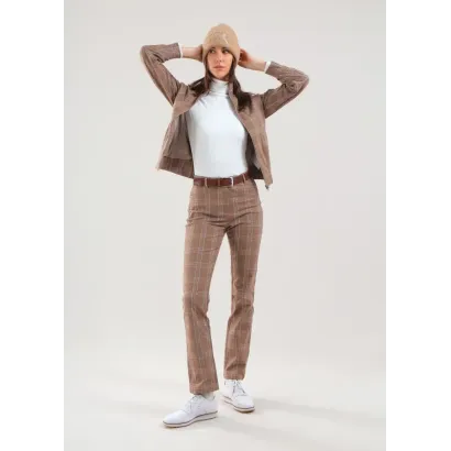 PANTALON FEMME SAMIRA ECOSSAIS COMFORT L32