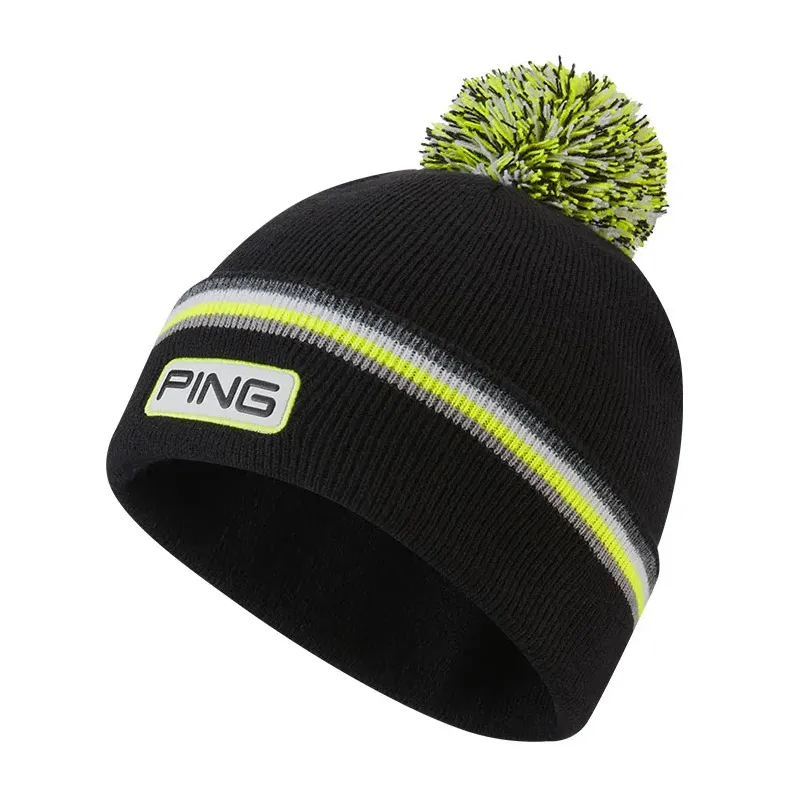 Ping - Bonnet Devin Pompon Noir - Golf Plus