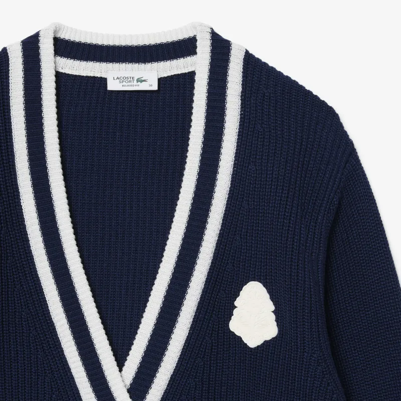 CARDIGAN FEMME LACOSTE HERITAGE