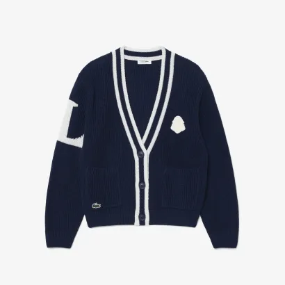 CARDIGAN FEMME LACOSTE HERITAGE