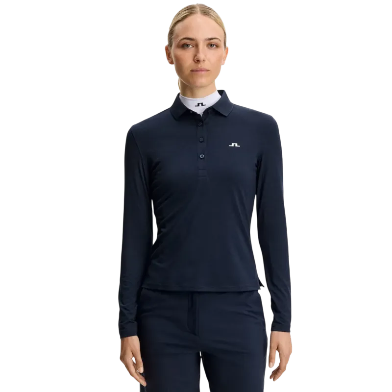 POLO FEMME FLOR UNI MANCHES LONGUES