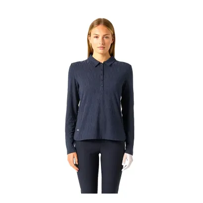 Pull golf femme manches longues – Jacquard Quick Dry