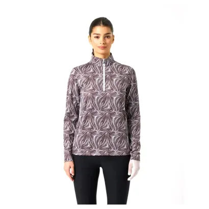 Daily Sports Zebra Print – Haut de golf femme manches longues
