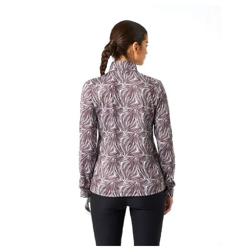 Daily Sports Zebra Print – Haut de golf femme manches longues