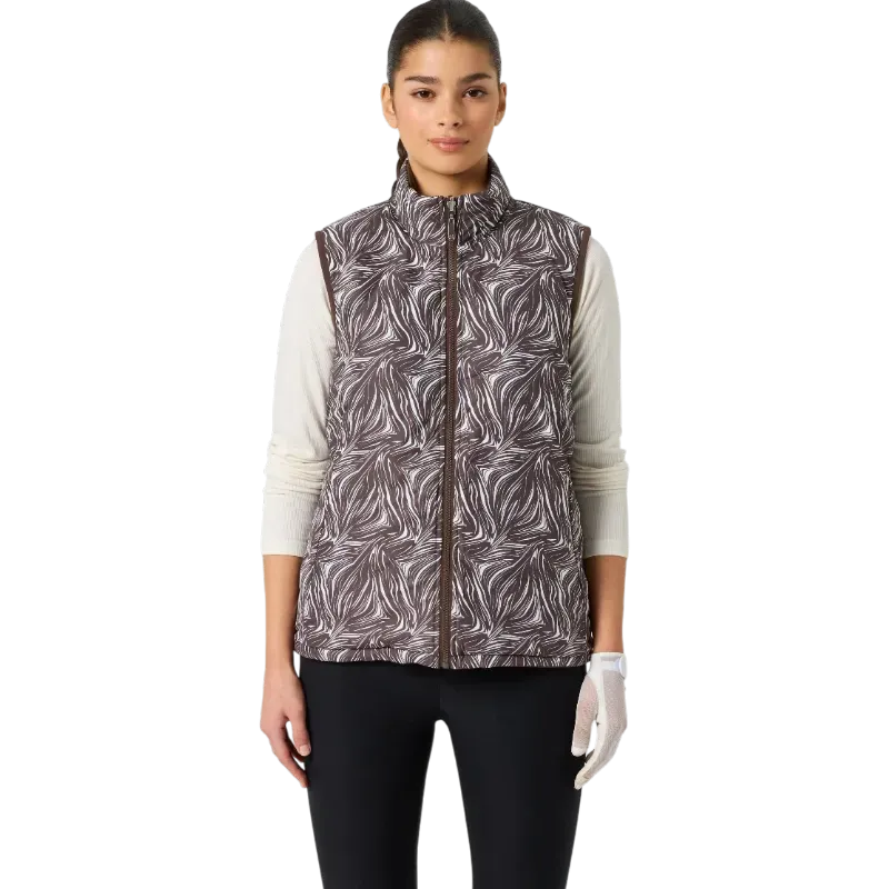 Daily Sports Brownie Zebra – Gilet de golf femme réversible Daily Sports Brownie Zebra – Gilet de golf femme réversible