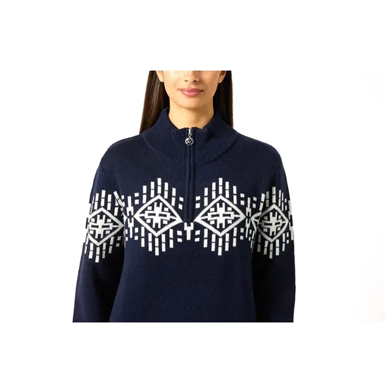 Daily Sports Half Neck Unlined – Pull golf femme jacquard Daily Sports Half Neck Unlined – Pull golf femme jacquard