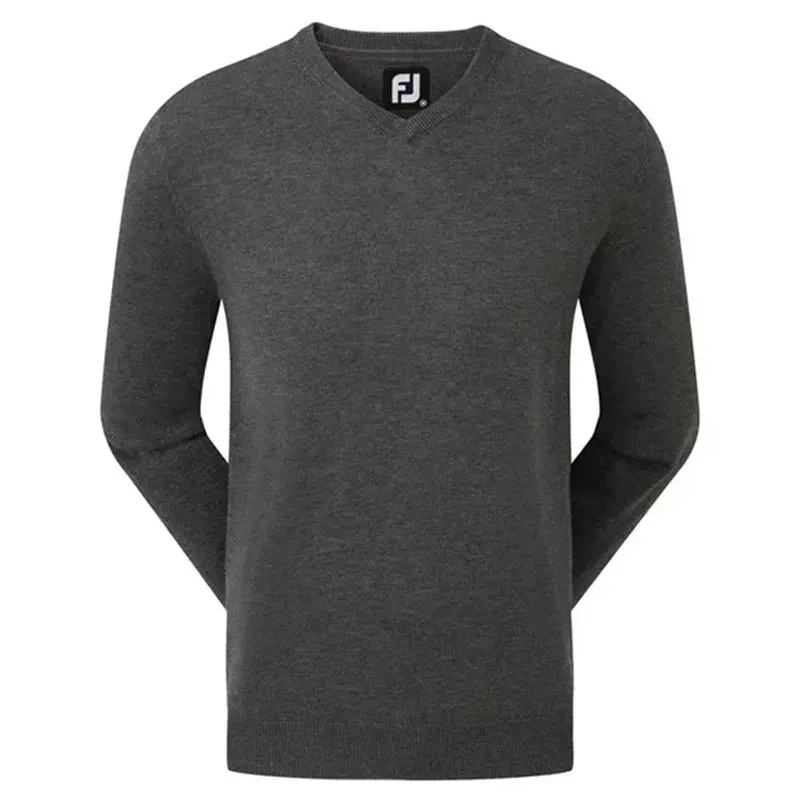 FootJoy – Pull de golf homme col V en laine FootJoy – Pull de golf homme col V en laine